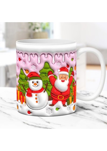 Noel Şişirilebilir Kardan Adam Kupası – Şişkin Tasarımlı Noel Baba Kupası, Noel Için 15OZ ve 11OZ Kahve Kupaları (Yurt Dışından) fiyatları