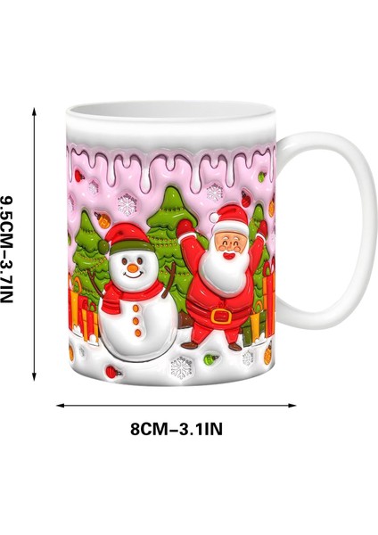 Noel Şişirilebilir Kardan Adam Kupası – Şişkin Tasarımlı Noel Baba Kupası, Noel Için 15OZ ve 11OZ Kahve Kupaları (Yurt Dışından) modelleri