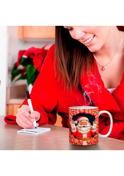Noel Şişirilebilir Kardan Adam Kupası – Şişkin Tasarımlı Noel Baba Kupası, Noel Için 15OZ ve 11OZ Kahve Kupaları (Yurt Dışından) fırsatları