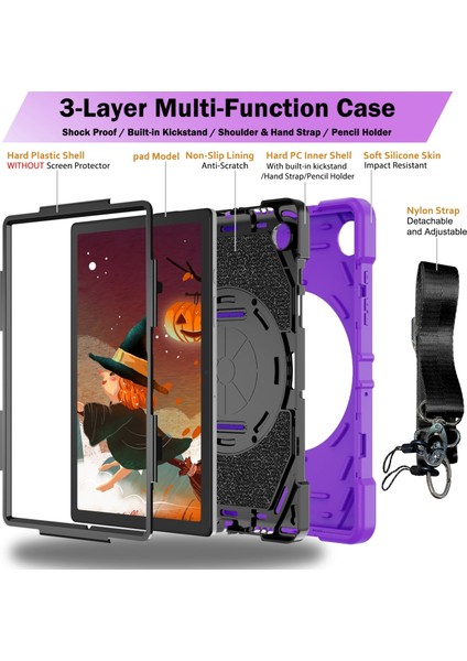 Samsung Galaxy Tab A8 Için El Kavrama Tablet Kılıfı (Yurt Dışından) modelleri