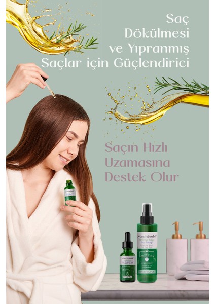 Biberiye Saç Bakım Seti Yansı - Yıpranmış Saçlar Için Güçlendirici Biberiye Saç Bakım Serumu ( E-Vitaminli) 50 Ml + Biberiye Saç Toniği 150 ml fiyatları