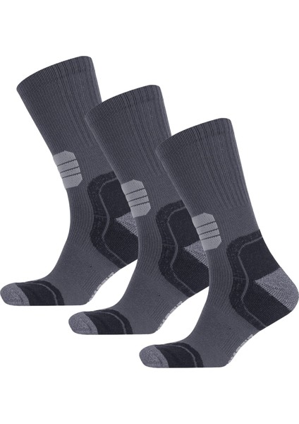 Running Çorap Unisex 3'lü Paket Antrasit
