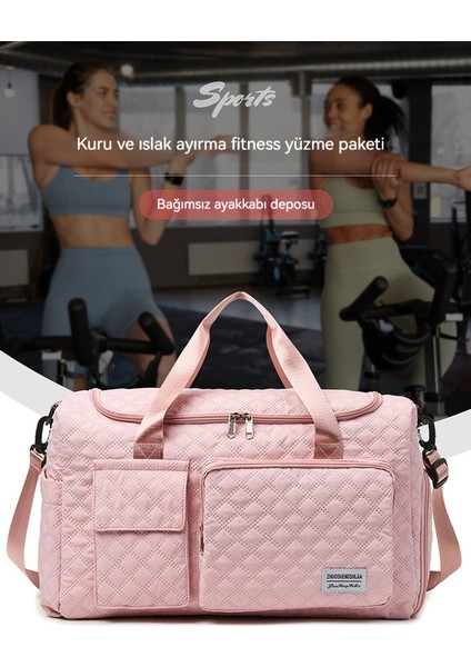 Basit ve Hafif Spor Çantası Seyahat Çantası (Yurt Dışından)