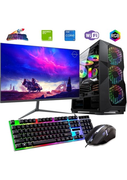 I5 13400F 16GB Ddr4 480SSD 4gb GTX1650 27" 165Hz Mon. Oyun Bilgisayarı
