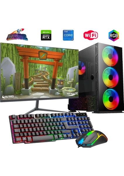 I7 13700F 32GB Ddr4 1tb M2 12GB RTX3060 27" 165Hz Mon. Oyun Bilgisayarı