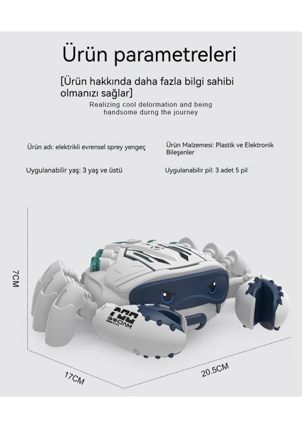 Çocuk Evrensel Sürünen Yengeç Sprey Oyuncak (Yurt Dışından)