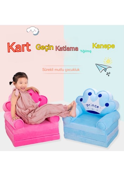 Çocuk Katlanır Kanepe Peluş Bebek Koltuğu (Yurt Dışından)