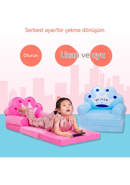 Çocuk Katlanır Kanepe Peluş Bebek Koltuğu (Yurt Dışından)