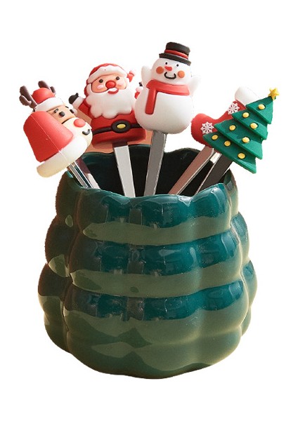 Ay Noel Meyve Çatal Seti (Yurt Dışından)