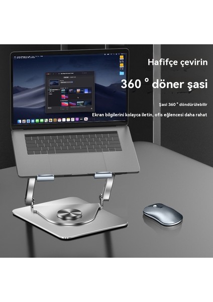 360 Derece Dönebilir Dizüstü Bilgisayar Standı (Yurt Dışından)