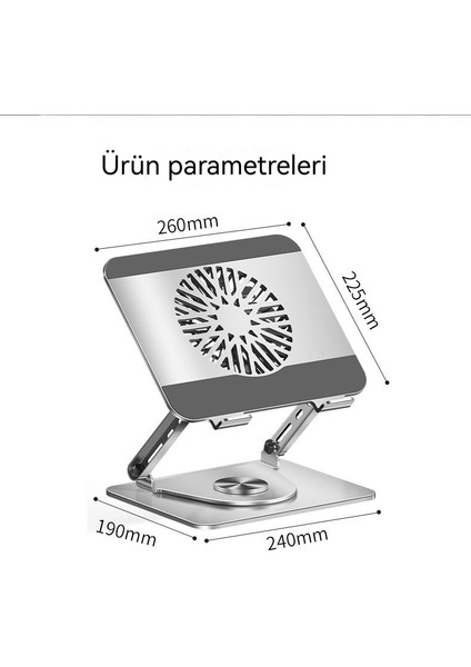 360 Derece Dönebilir Dizüstü Bilgisayar Standı (Yurt Dışından)