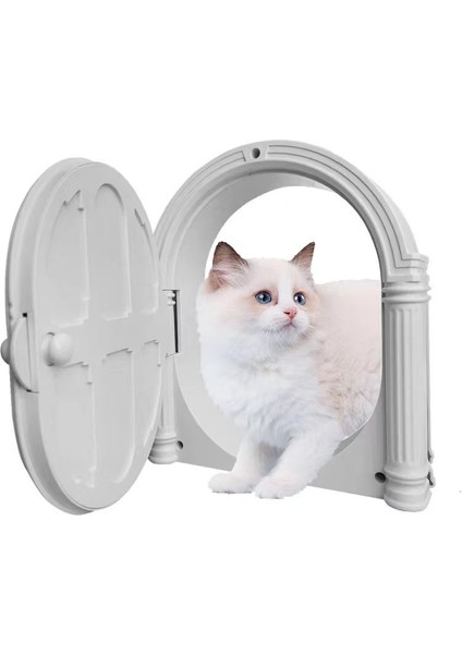Ay Kedi Kapısı Köpek Kapısı Evcil Hayvan Kedi Delikleri Giriş ve Çıkış Yönünü Kontrol (Yurt Dışından)