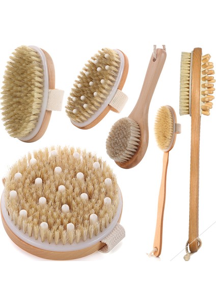 Ay Banyo El Vücut Banyo Fırçası Altı Parçalı Set (Yurt Dışından)