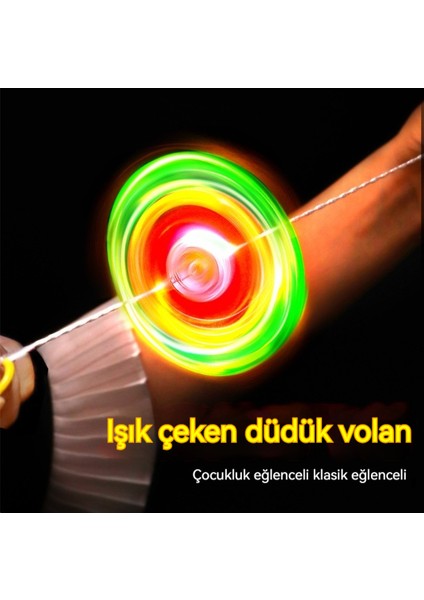 Çekme Ipi Volan Çekme Ipi Flaş Volan Flaş Üst Aydınlık Uçan Daire Çocuk Işıklı Oyuncaklar (Yurt Dışından)