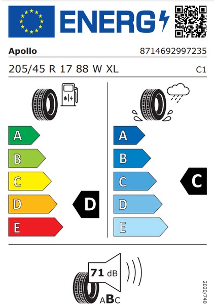 205/45 R17 88W Xl Aspire 4g+ Oto Yaz Lastiği (Üretim Yılı:2024) fiyatları