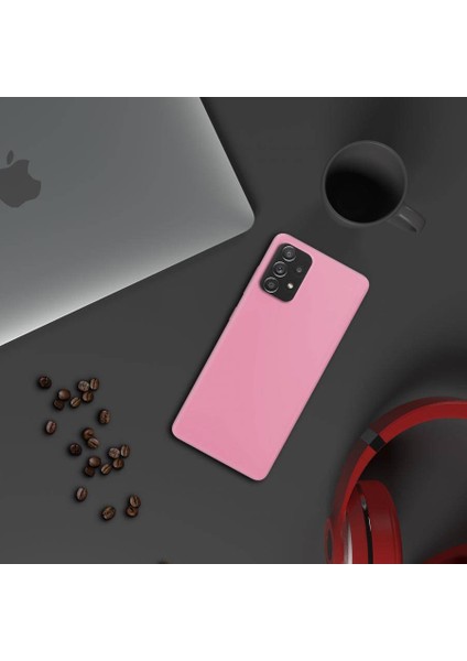 Samsung Galaxy A33 İnce Mat Silikon Kılıf Pembe modelleri