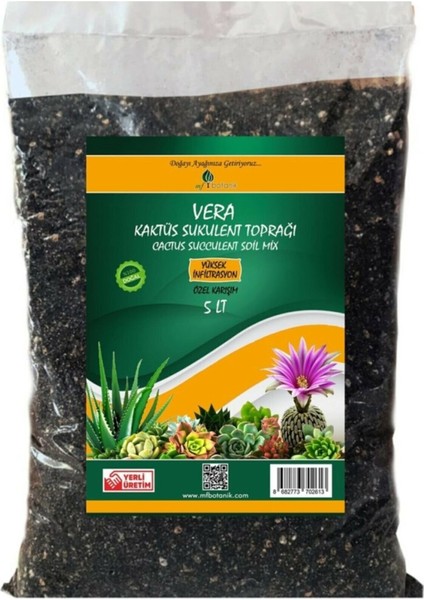 Vera Kaktüs - Sukulent Toprağı 5 Lt -Teraryum Toprağı fiyatları
