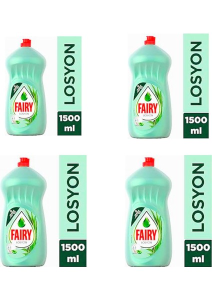 Faıry Sıvı Bulaşık Deterjanı Losyon 1.500 ml x 4 Adet
