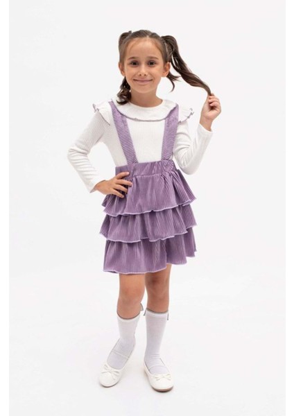 Kat Kat Etekli Bahçivan 2 li takım - Lila