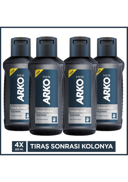 Men Platinum Tıraş Sonrası Kolonya 4 x 255 ml