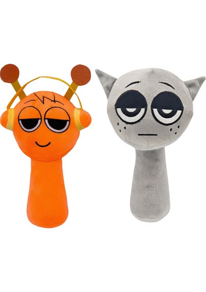 2 Parça Set 25CM Sprunki Ritim Kutusu Oyuncak Peluş (Yurt Dışından)