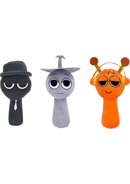 3 Parça Set 25CM Sprunki Oyuncak Peluş Ritim Kutusu Bebek (Yurt Dışından)