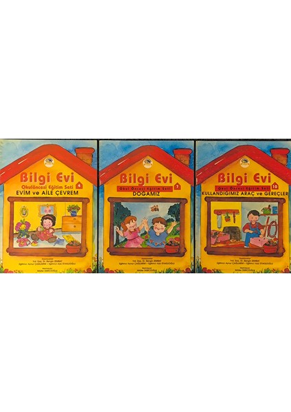 Bilgi Evi Okul Öncesi Eğitim Seti 4-7 ve 10. Seriler (Evim ve Aile Çevrem-Doğamız-Kullandığımız Araç ve Gereçler)