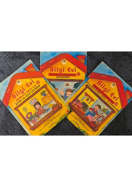 Bilgi Evi Okul Öncesi Eğitim Seti 4-7 ve 10. Seriler (Evim ve Aile Çevrem-Doğamız-Kullandığımız Araç ve Gereçler)
