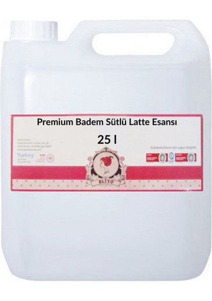 Premium Badem Sütlü Latte Esansı 25 Litre