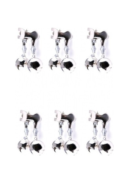 Çiftli Olta Zili Metal Kıskaçlı 18MM(6 Adet Paket)