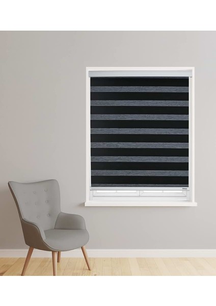 Siyah Bambu Zebra Perde modelleri