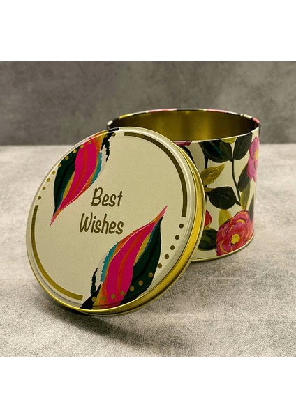 Best Wishes Seri Dekoratif Metal Happy Birthday Saklama Kutusu Beyaz fırsatları