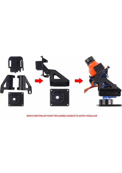 Pan Tilt 2 Eksen -- SG90 Servo Motor Pt Ptz Fpv Haraket Edebilir