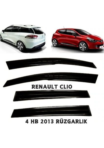 Renault Clio 4 Hb 2013 Cam Rüzgarlığı Tip 4'lü Takım