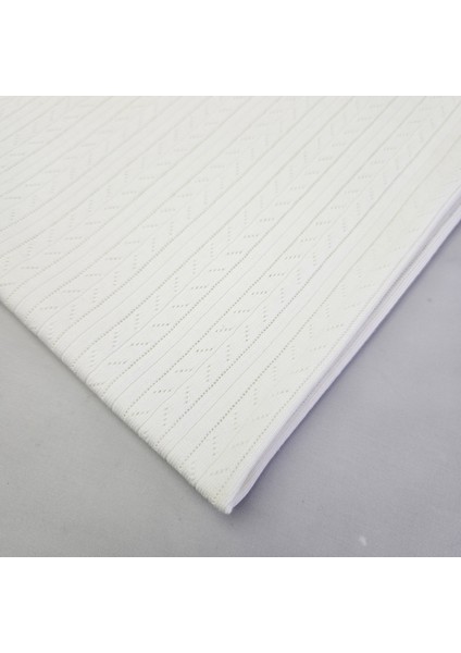 Ekru Pointelle Delikli Ribana Kumaş | Pamuk | Model-7