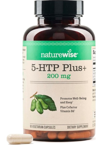 5-Htp Plus+ 200 Mg, 60 Vejetaryen Kapsül