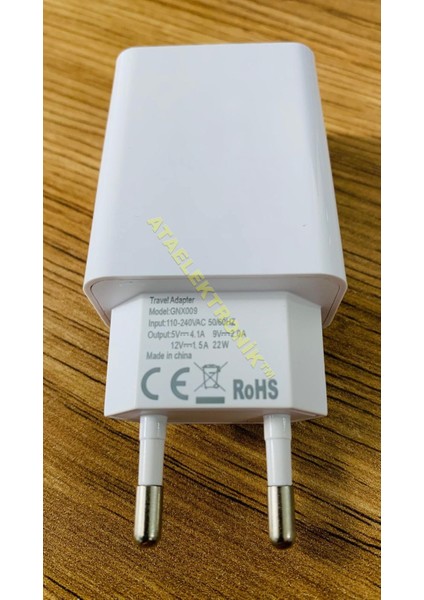 CEP TELEFON TABLET USB ŞARJ BAŞLIĞI 5 volt 4.1A ( 9V 2A 12V 1.5A 22W ) ŞARJ ADAPTÖRÜ 4.1A Qualcomm QUİCK 3.0 CHARGE DESTEKLİ TELEFONLAR için fiyatları