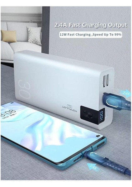 Konfulon A19 Dijital Ekranlı Powerbank 30.000 Mah Hızlı Şarj fırsatları