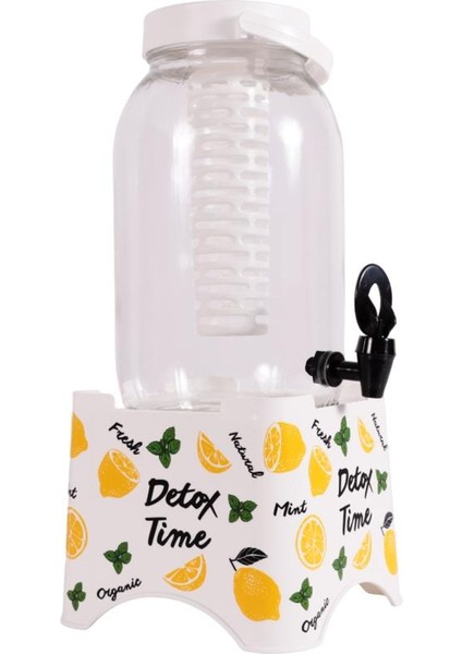 137705-702 Desenli Musluklu Kavanoz-Tm Kapak 3 Lt fiyatları