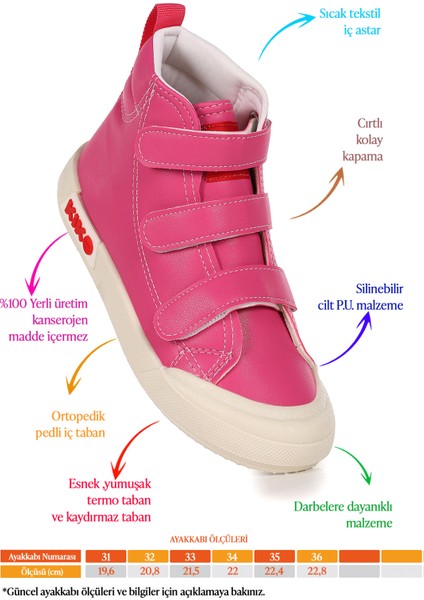Garf Günlük Cırtlı Kız Çocuk Bot Ayakkabı fiyatları