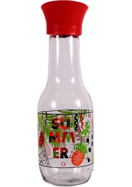 111652-848 Desenli Karaf Su Şişesi 1 Lt