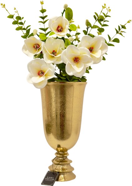 Metal Döküm Gold Vazo