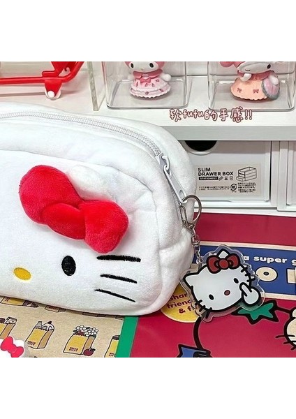 Hello Kitty Peluş Kalem Sevimli Büyük Kapasiteli Öğrenci Kırtasiye Çanta (Yurt Dışından)