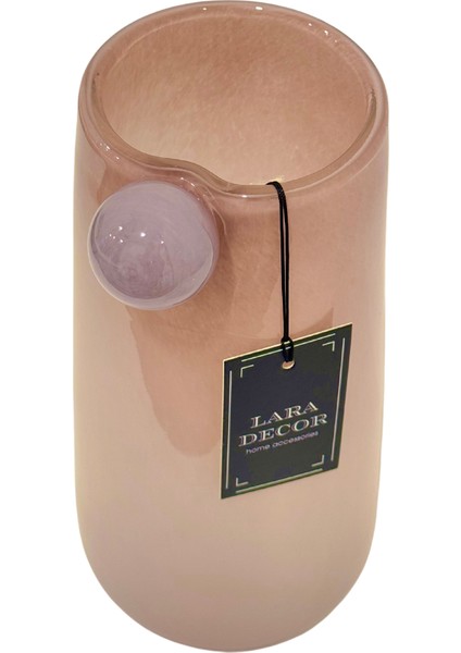 Pembe Cam Boncuk Vazo modelleri