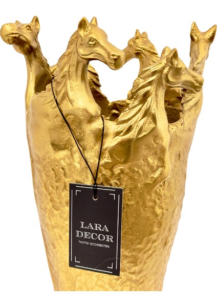 Döküm Gold Atlı Vazo modelleri