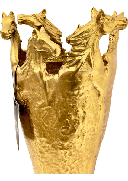Döküm Gold Atlı Vazo fırsatları