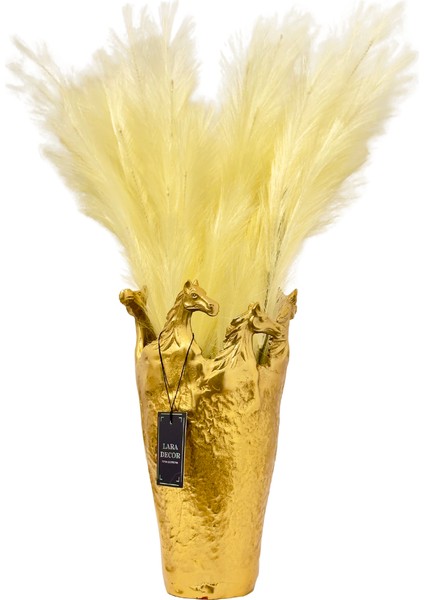 Döküm Gold Atlı Vazo indirimleri