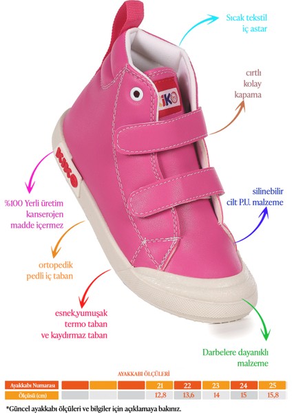Garf Günlük Cırtlı Kız Çocuk Bot Ayakkabı fiyatları