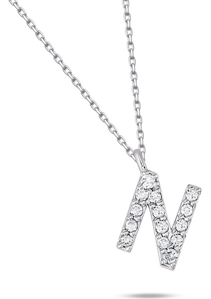I'm Diamond N Harfi Pırlanta Kolye