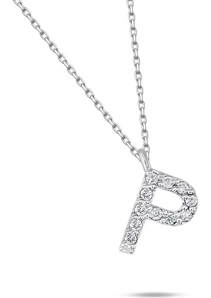 I'm Diamond P Harfi Pırlanta Kolye